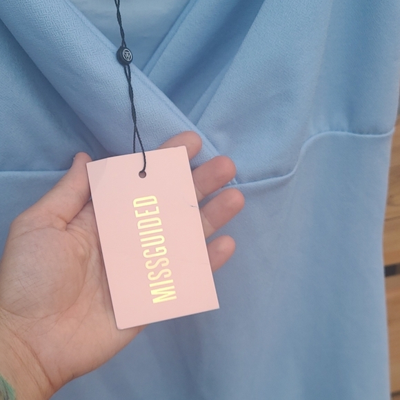 NWT Missguided organza milkmaid mini dress - Picture 7 of 9